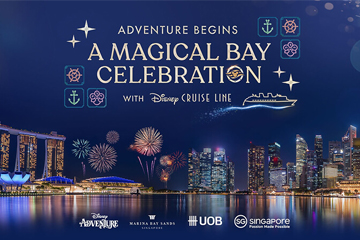 Marina Bay precinct partners UOB, Marina Bay Sands and Singapore Tourism Board, together with Disney Cruise Line, to illuminate Singapore’s skyline with a fireworks sky show